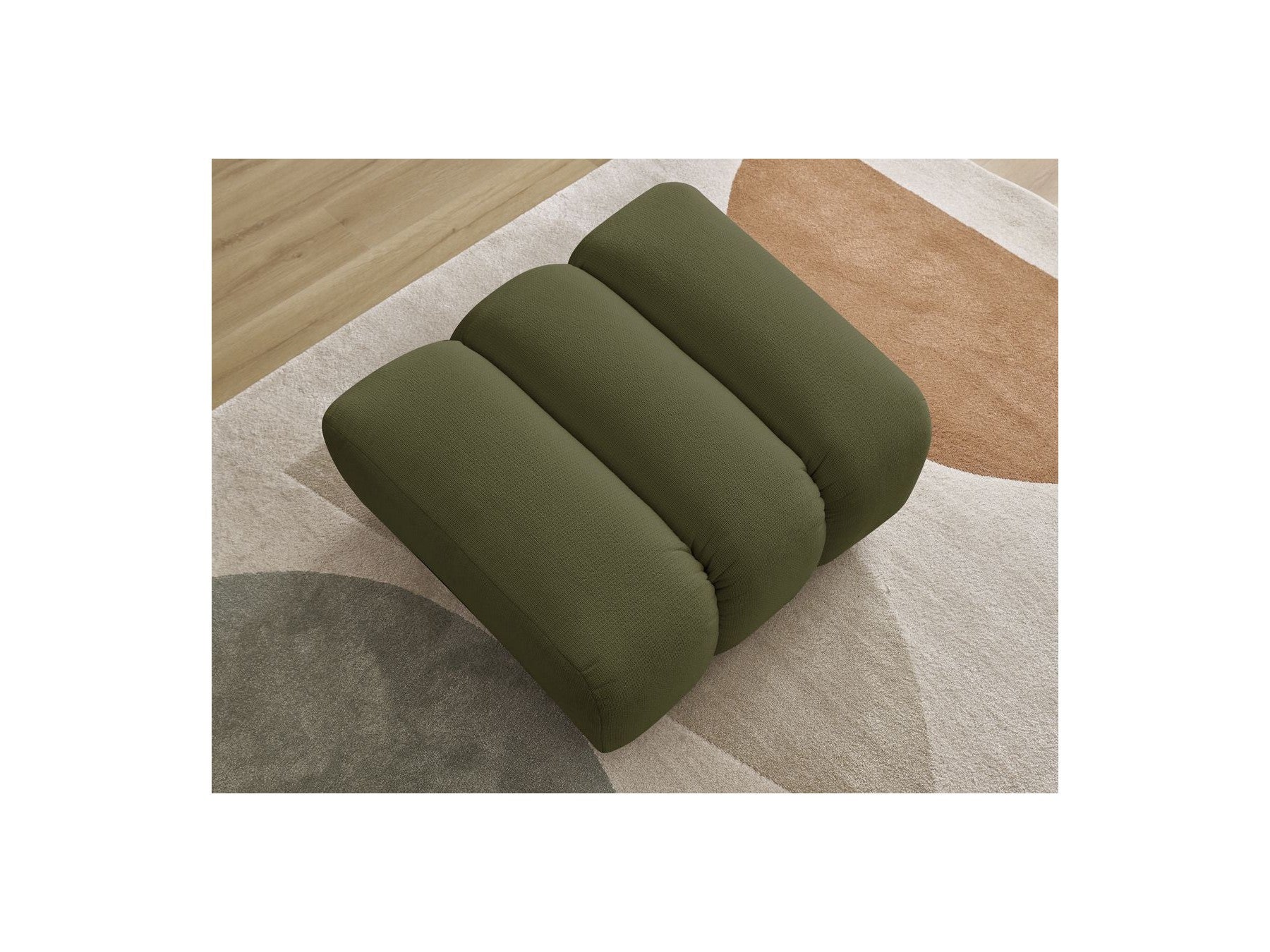 Talia - Pouffe - Mottled Fabric