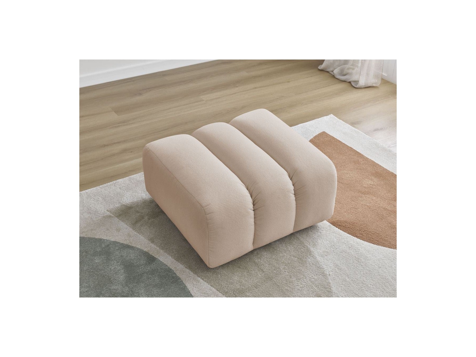 Talia - Pouffe - Mottled Fabric