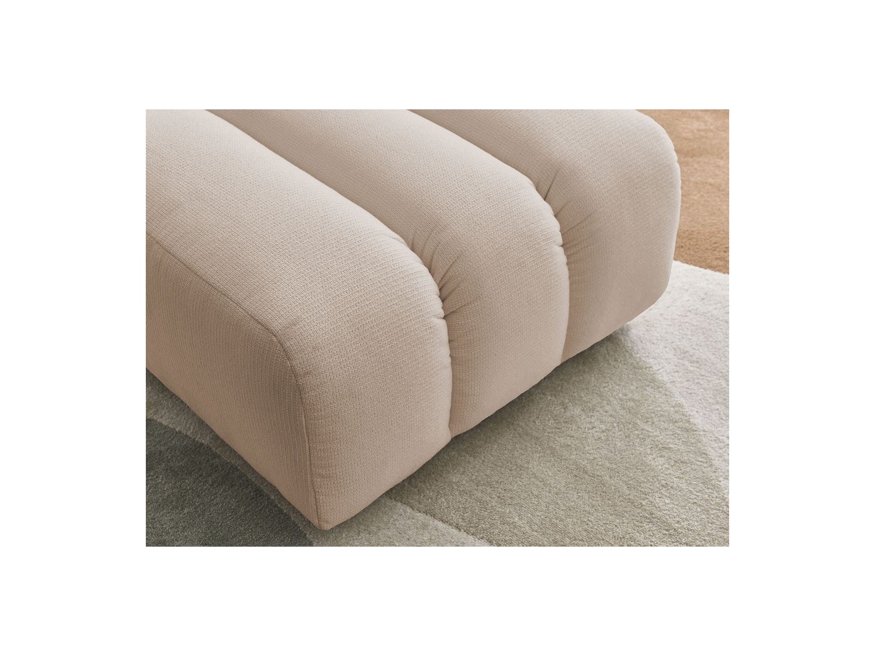 Talia - Pouffe - Mottled Fabric