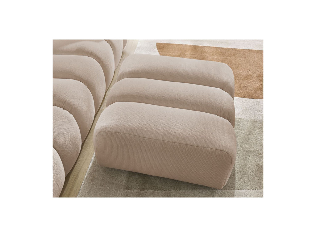 Talia - Pouffe - Mottled Fabric