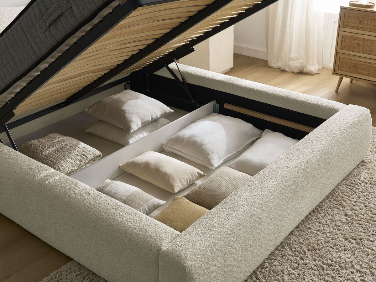 Orlane - Cama con arcón - Tejido bouclé