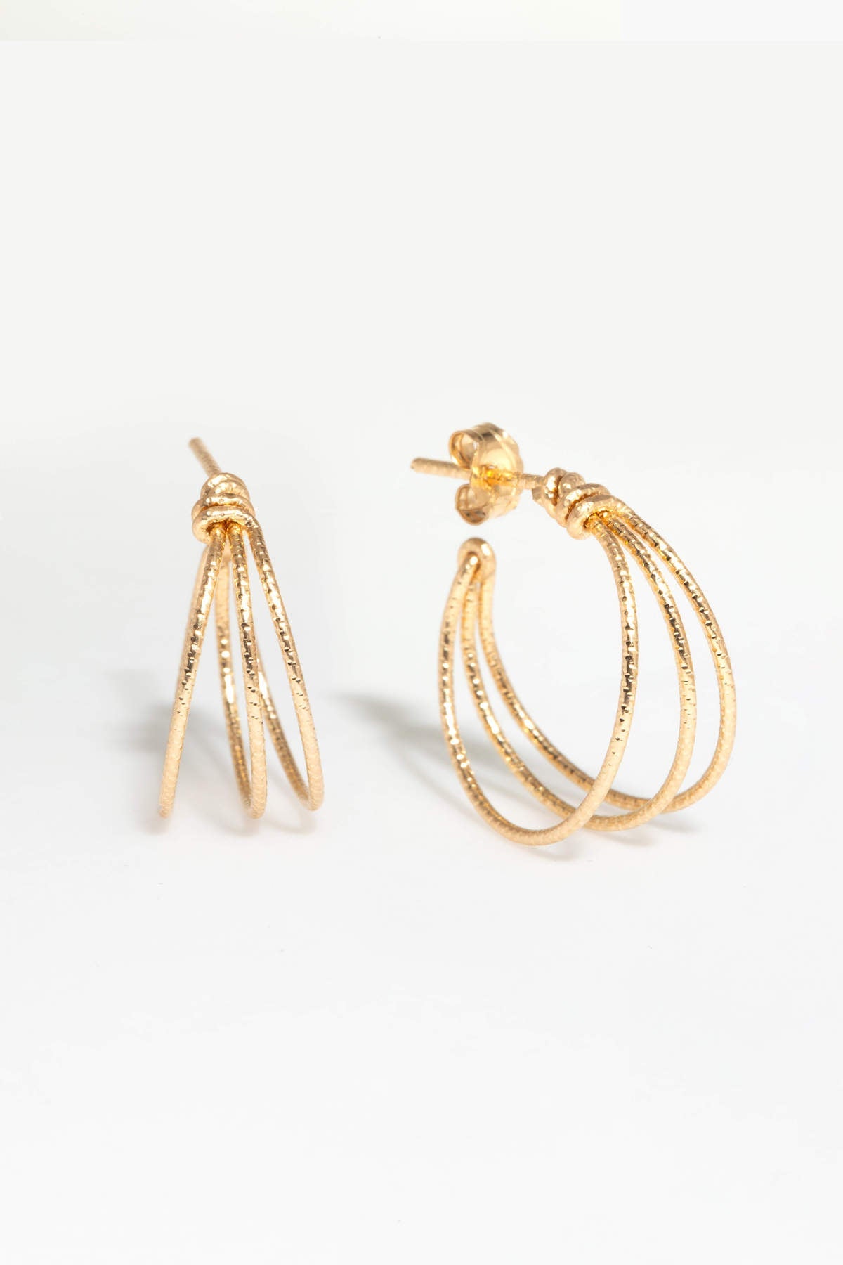 Aros Pequeños Triples - Brillante