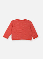 Brassières Cardigan Bébé Hirondelle - Coquelicot