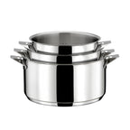 Eclipse - Lot 5 Pièces - Casseroles 16/18/20cm + Poêle 24Cm Inox & Poignée