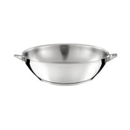 Eclipse - 1 Wok 28cm + 1 Poêle 24cm + 1 Poignée Amovible - Inox