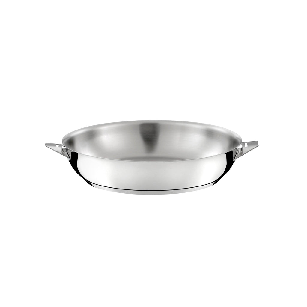 Eclipse - 1 Wok 28cm + 1 Poêle 24cm + 1 Poignée Amovible - Inox