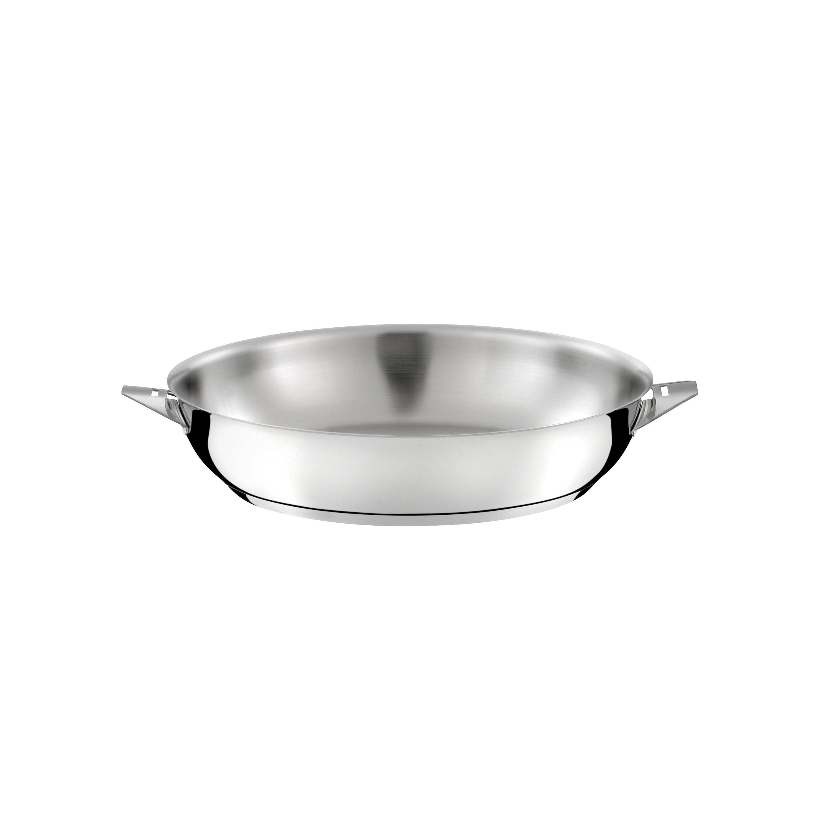 Eclipse - 1 Wok 28cm + 1 Poêle 24cm + 1 Poignée Amovible - Inox