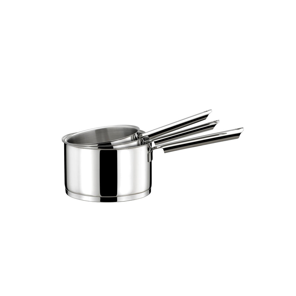 Elysée - Serie de 3 cacerolas de acero inoxidable - 16/18/20 cm