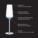 Diamantis - Lot De 8 Verres À Pied 29Cl Et 8 Flûtes 23Cl - Cristallin Expert - Translucide