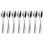 Iris - Set of 8 Coffee Spoons - Stainless Steel - Inox