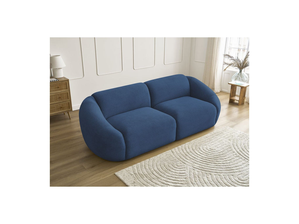 Fixed Straight 3-Seater Sofa - Tina - Corduroy