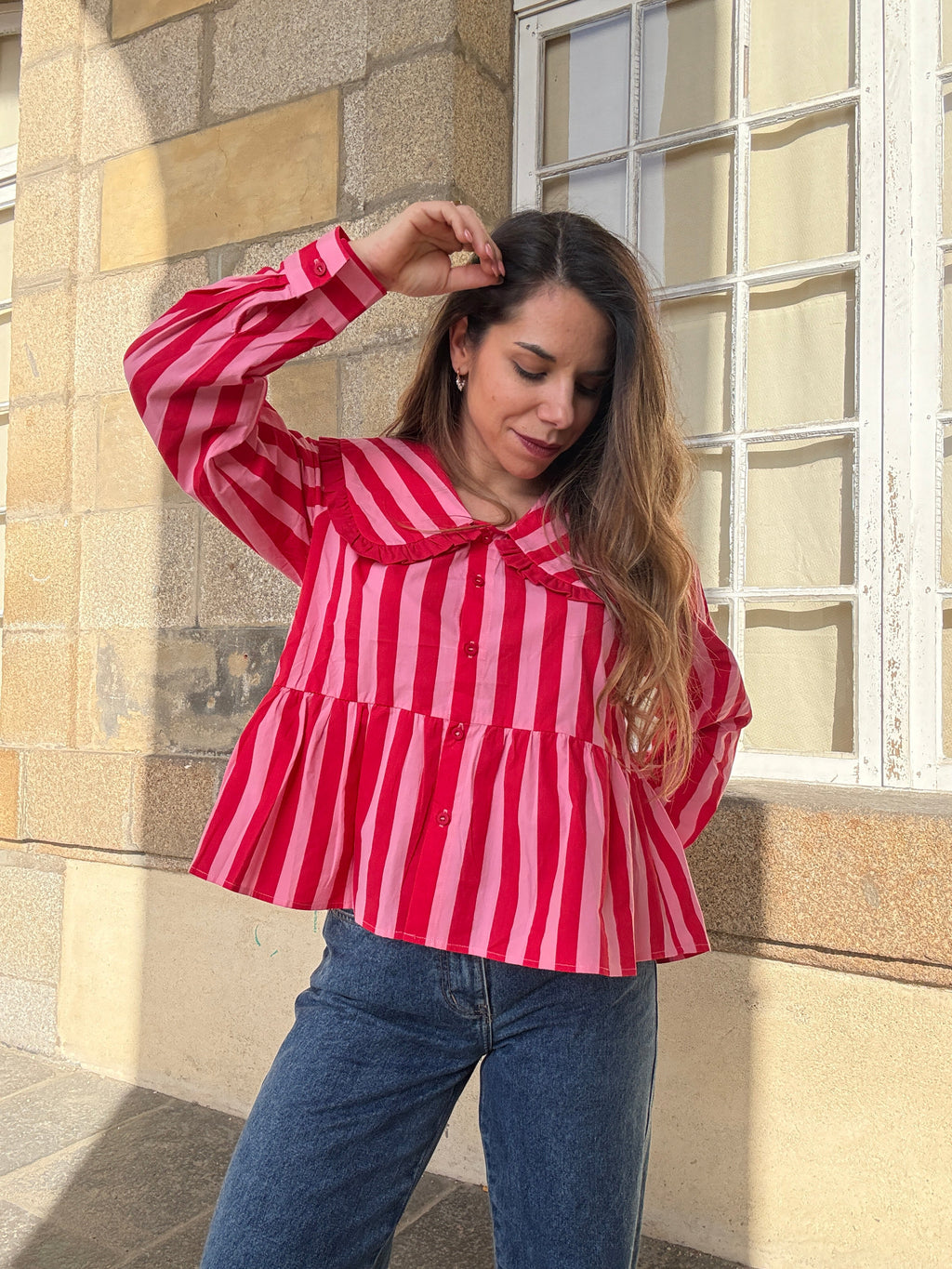 Toscana Striped Blouse