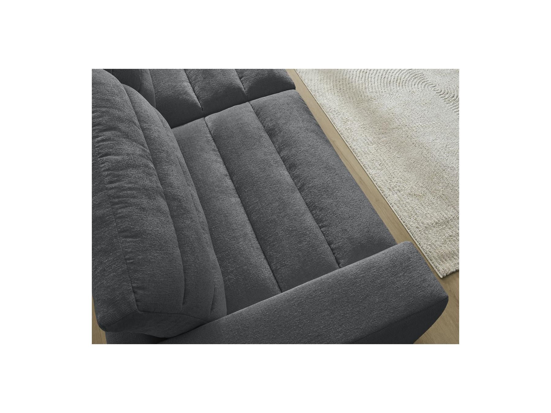 Sierra - Canapé Droit Fixe 3 Places - Tissu Texturé