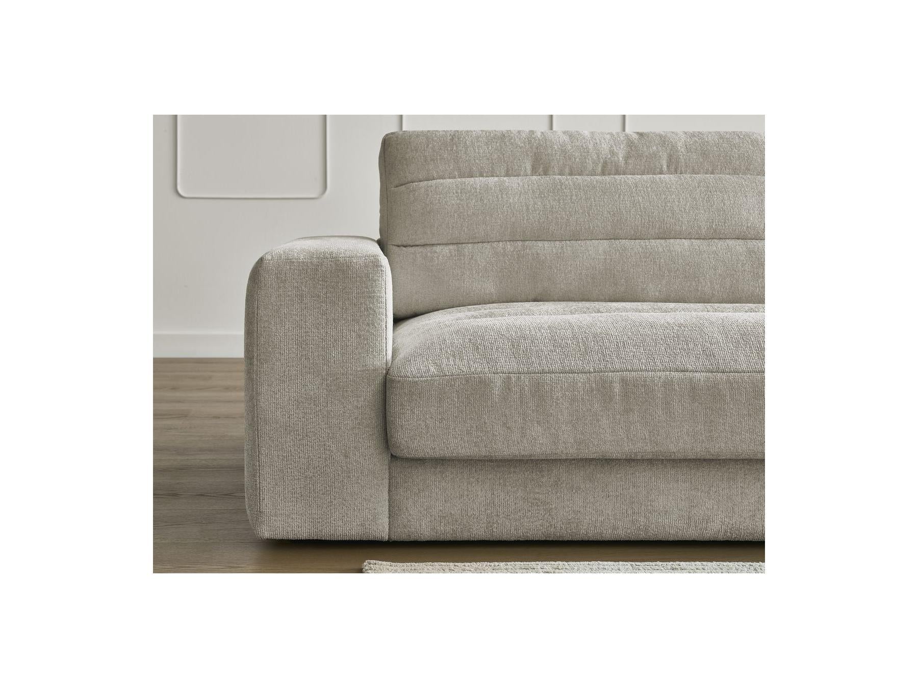 Sierra - Canapé Droit Fixe 3 Places - Tissu Texturé