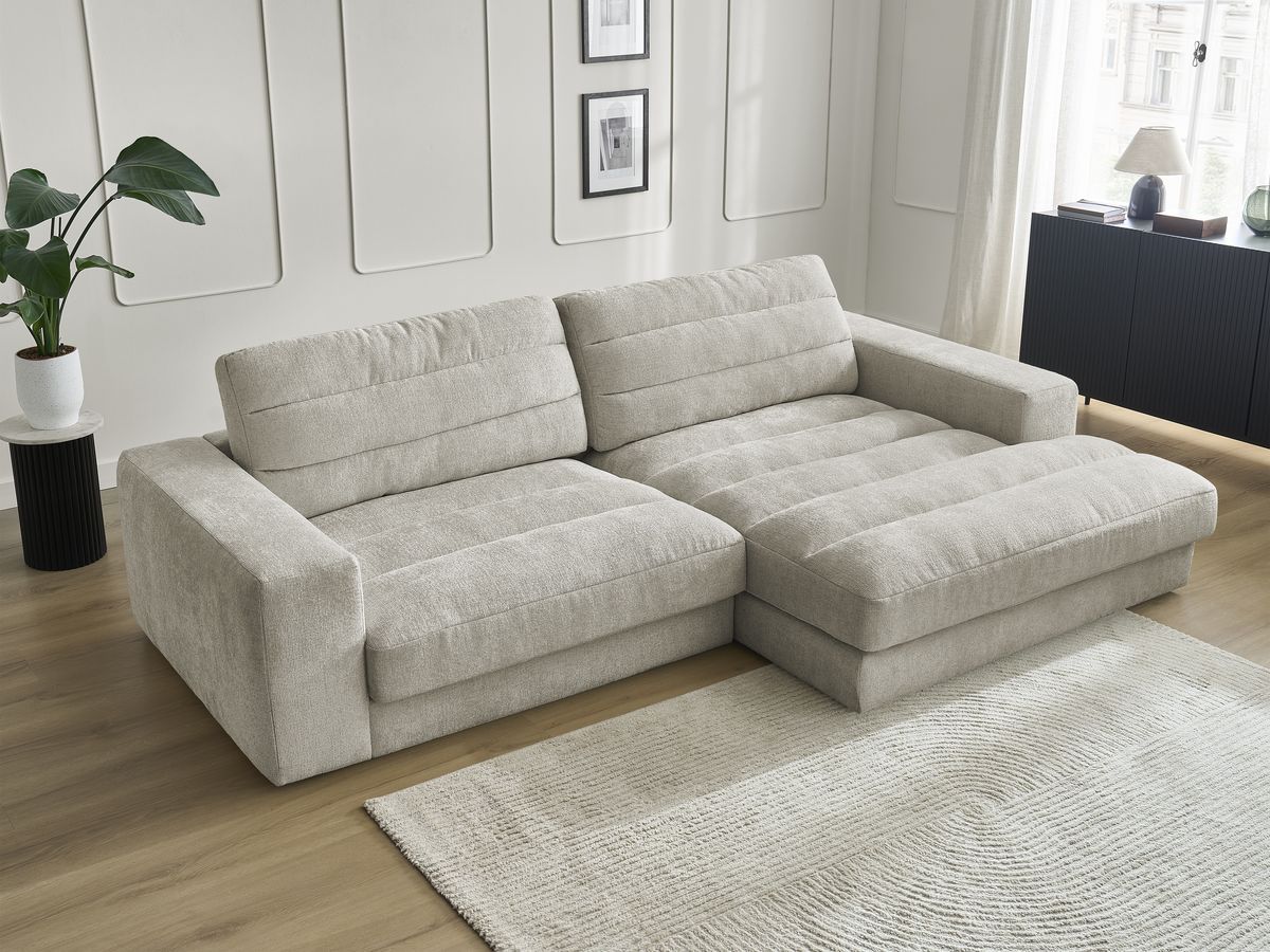 Sierra - Fixed Corner Sofa - Textured Fabric - Right-Hand Corner
