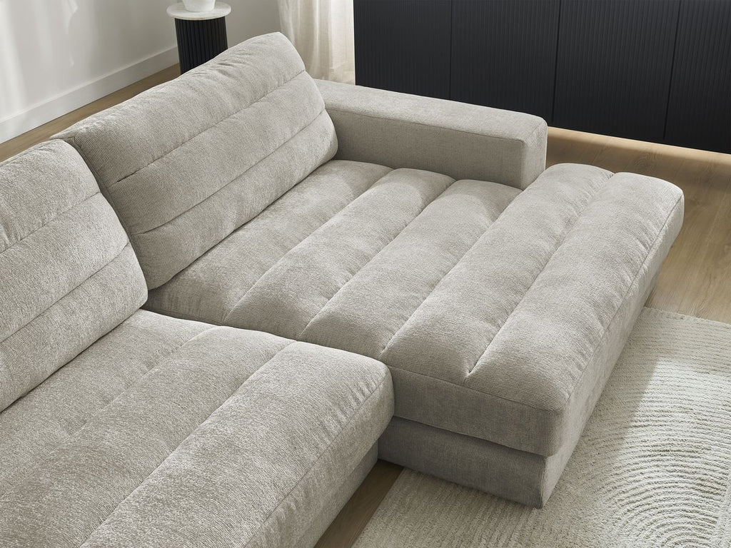 Sierra - Fixed Corner Sofa - Textured Fabric - Right-Hand Corner