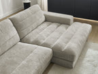 Sierra - Fixed Corner Sofa - Textured Fabric - Right-Hand Corner