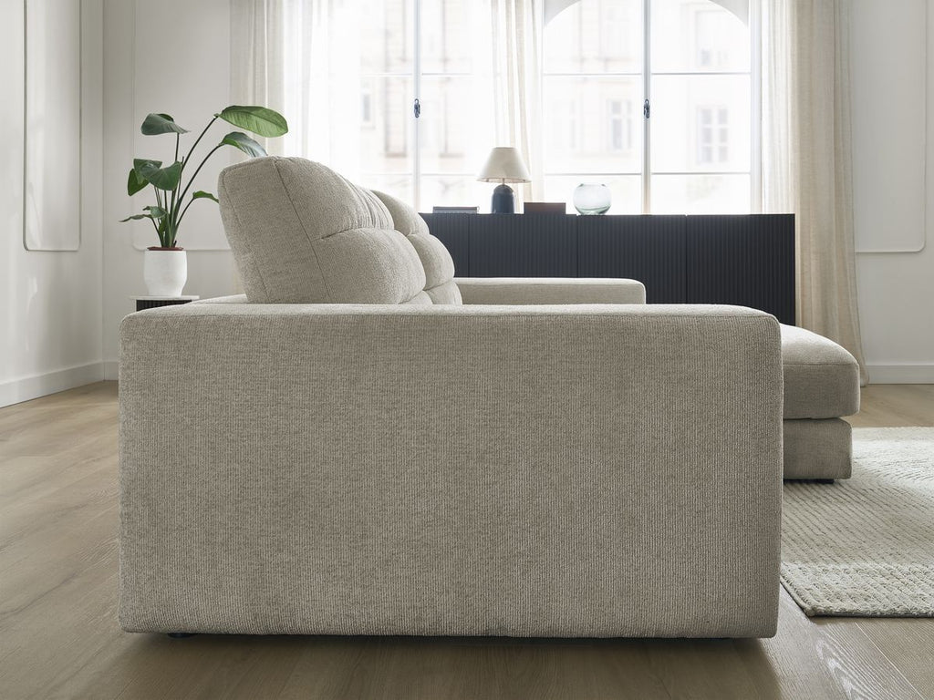 Sierra - Fixed Corner Sofa - Textured Fabric - Right-Hand Corner
