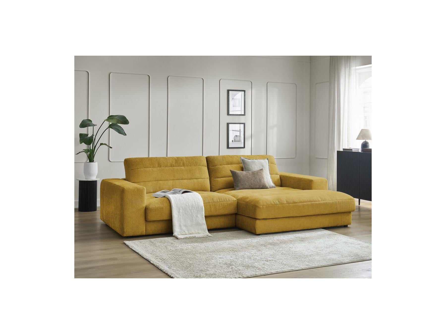 Sierra - Fixed Corner Sofa - Textured Fabric - Right-Hand Corner