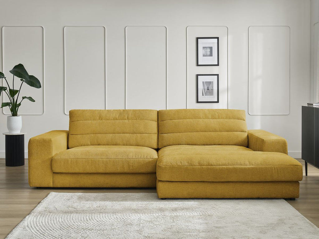 Sierra - Fixed Corner Sofa - Textured Fabric - Right-Hand Corner
