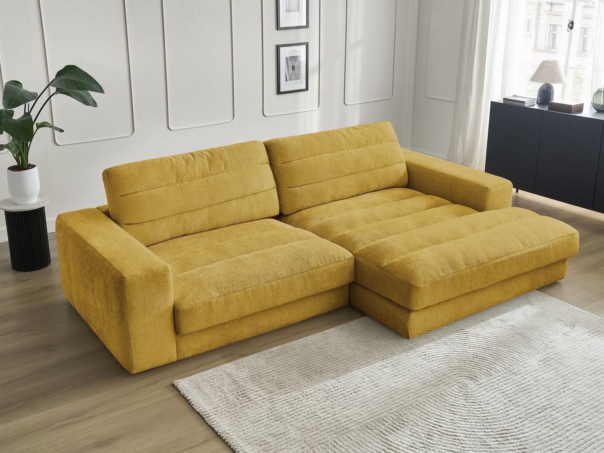Sierra - Fixed Corner Sofa - Textured Fabric - Right-Hand Corner
