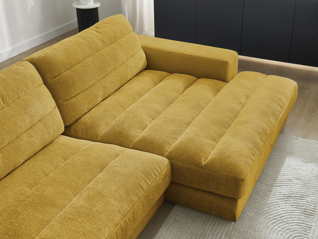 Sierra - Fixed Corner Sofa - Textured Fabric - Right-Hand Corner