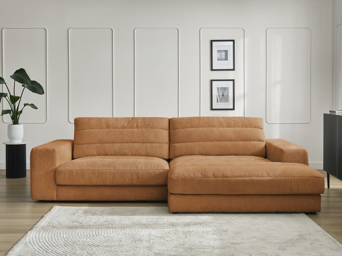 Sierra - Fixed Corner Sofa - Textured Fabric - Right-Hand Corner