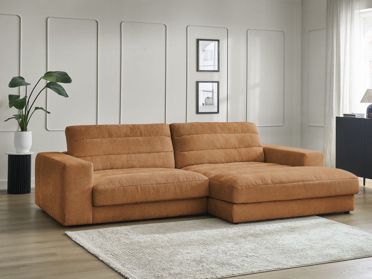 Sierra - Fixed Corner Sofa - Textured Fabric - Right-Hand Corner