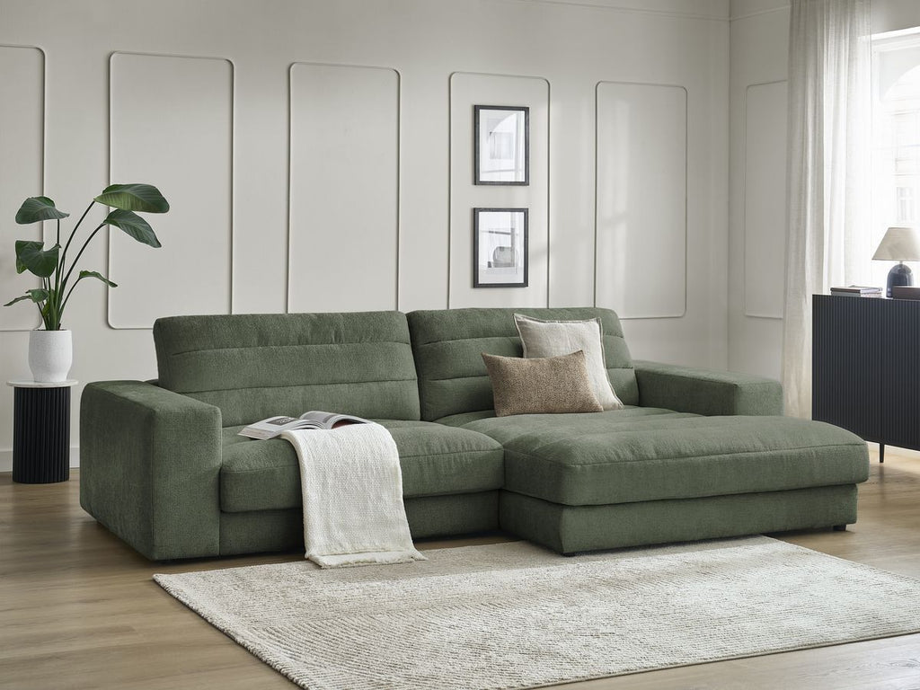 Sierra - Fixed Corner Sofa - Textured Fabric - Right-Hand Corner