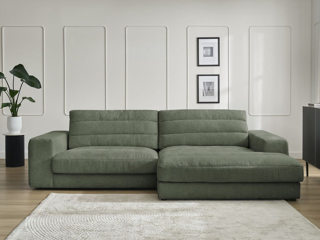 Sierra - Fixed Corner Sofa - Textured Fabric - Right-Hand Corner
