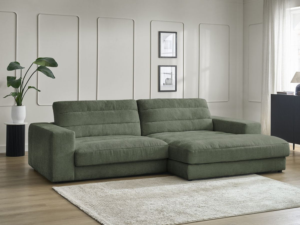 Sierra - Fixed Corner Sofa - Textured Fabric - Right-Hand Corner