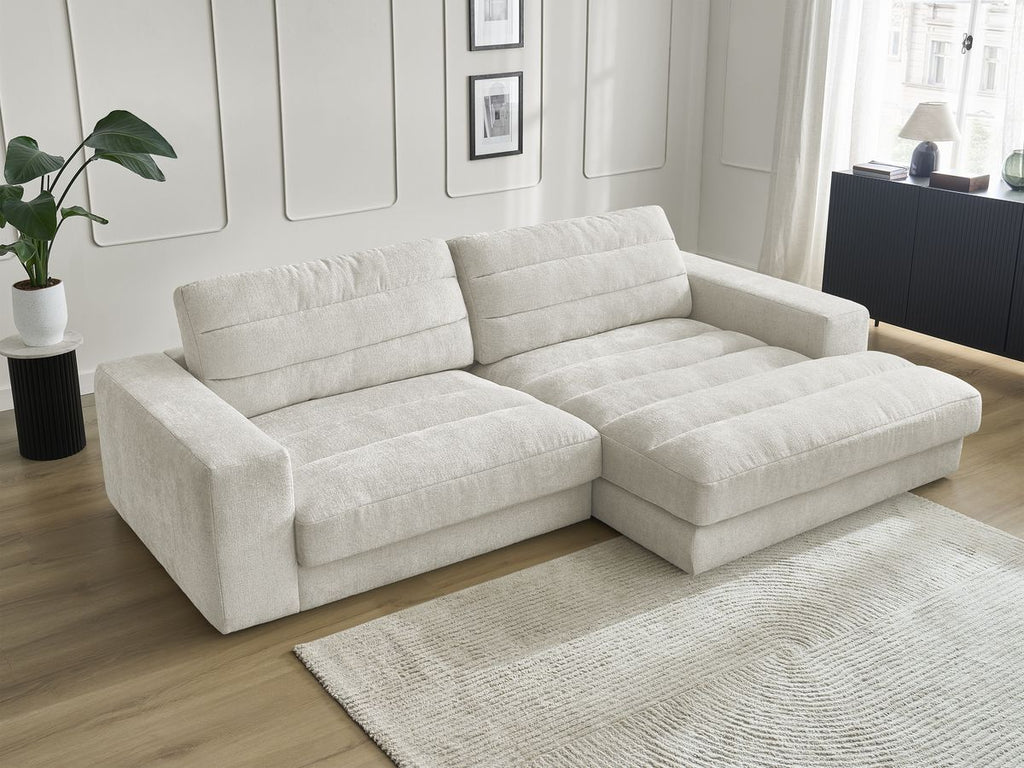 Sierra - Fixed Corner Sofa - Textured Fabric - Right-Hand Corner