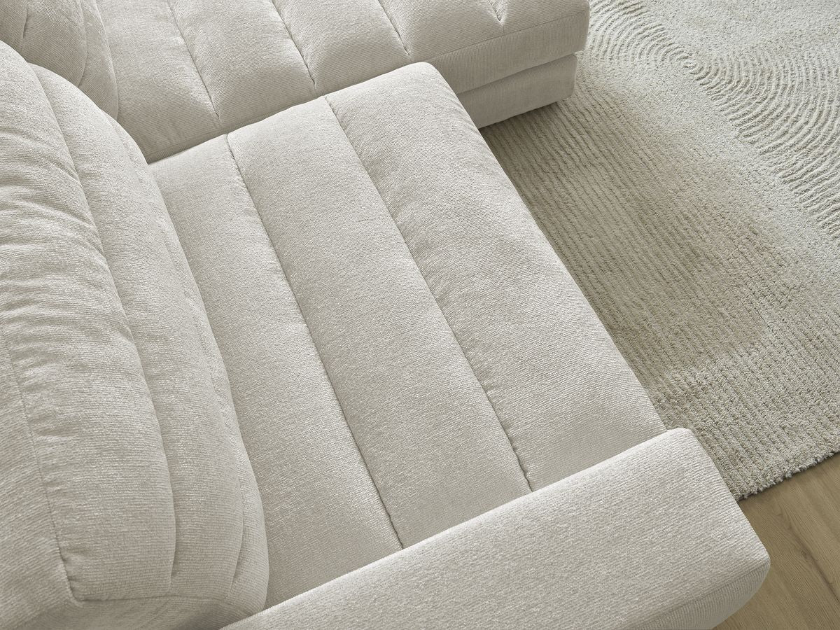 Sierra - Fixed Corner Sofa - Textured Fabric - Right-Hand Corner