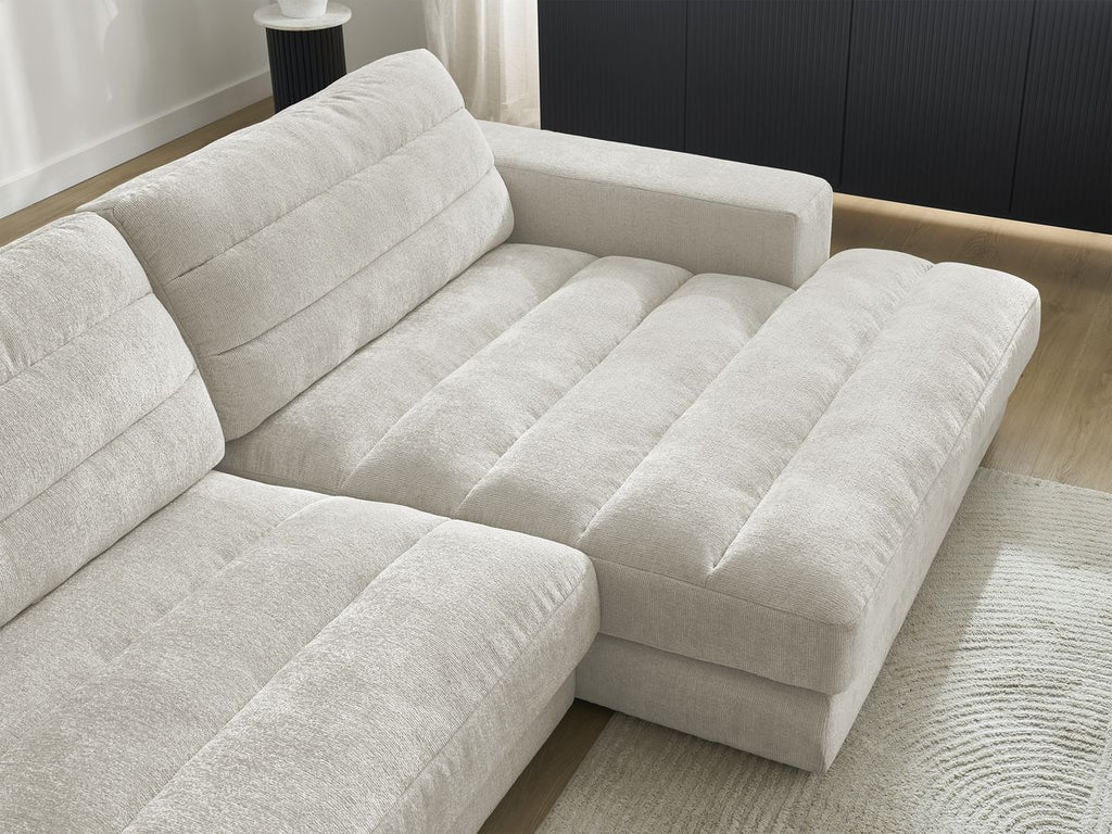 Sierra - Fixed Corner Sofa - Textured Fabric - Right-Hand Corner