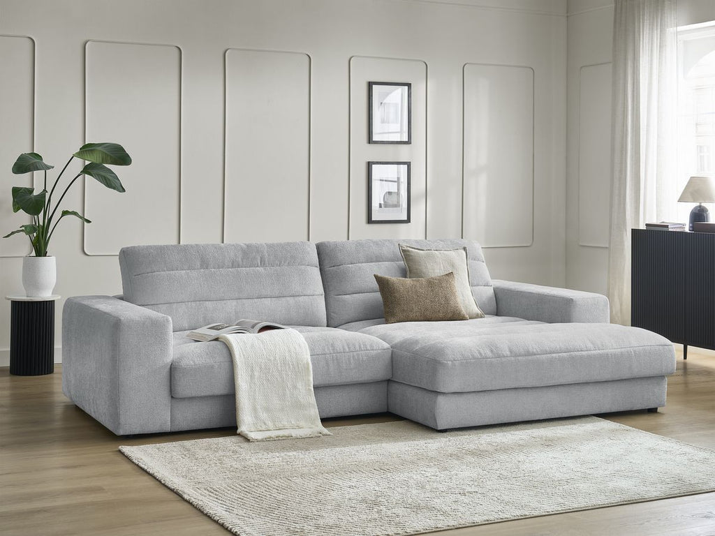 Sierra - Fixed Corner Sofa - Textured Fabric - Right-Hand Corner