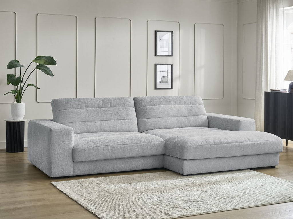 Sierra - Fixed Corner Sofa - Textured Fabric - Right-Hand Corner