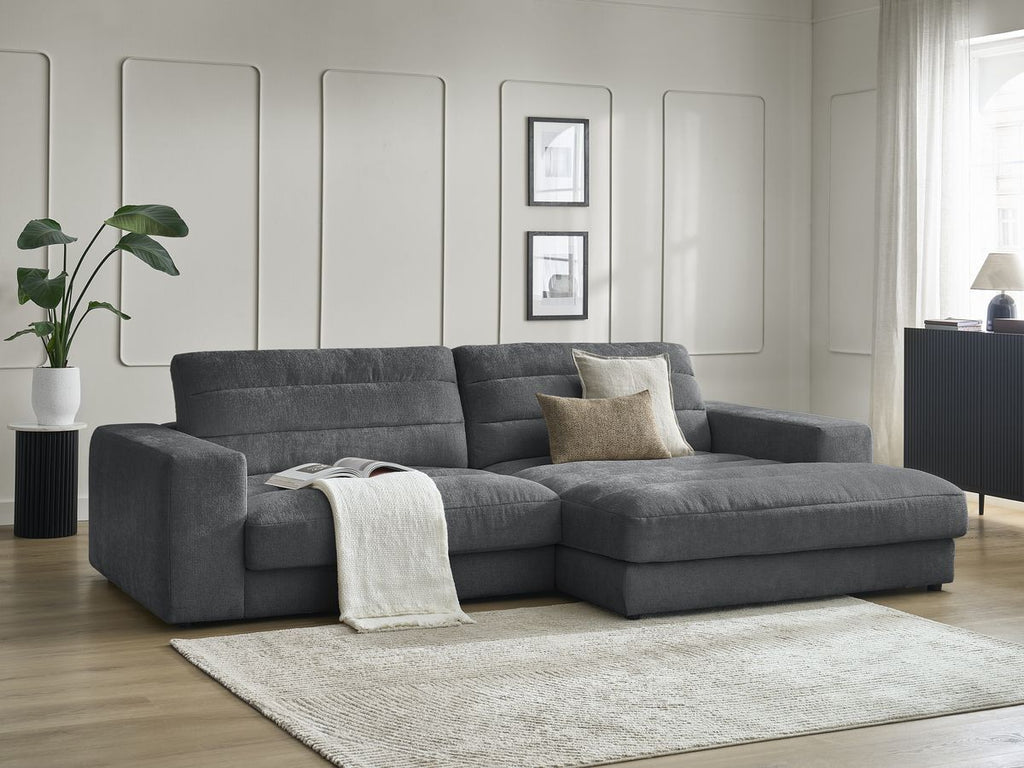 Sierra - Fixed Corner Sofa - Textured Fabric - Right-Hand Corner