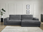 Sierra - Fixed Corner Sofa - Textured Fabric - Right-Hand Corner