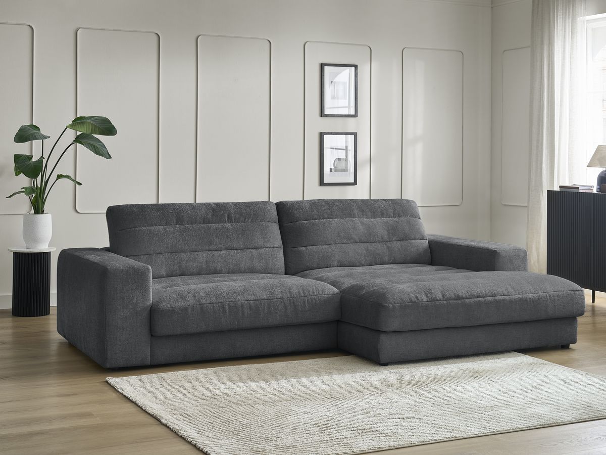 Sierra - Fixed Corner Sofa - Textured Fabric - Right-Hand Corner