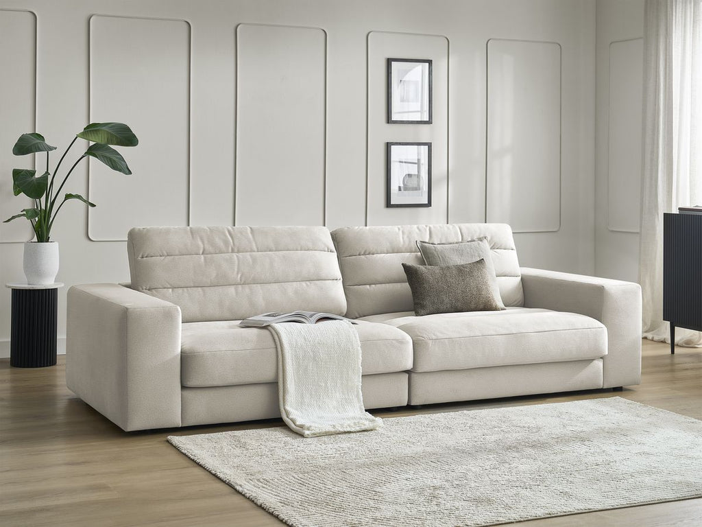 Sierra - Fixed Straight 3-Seater Sofa - Velvet