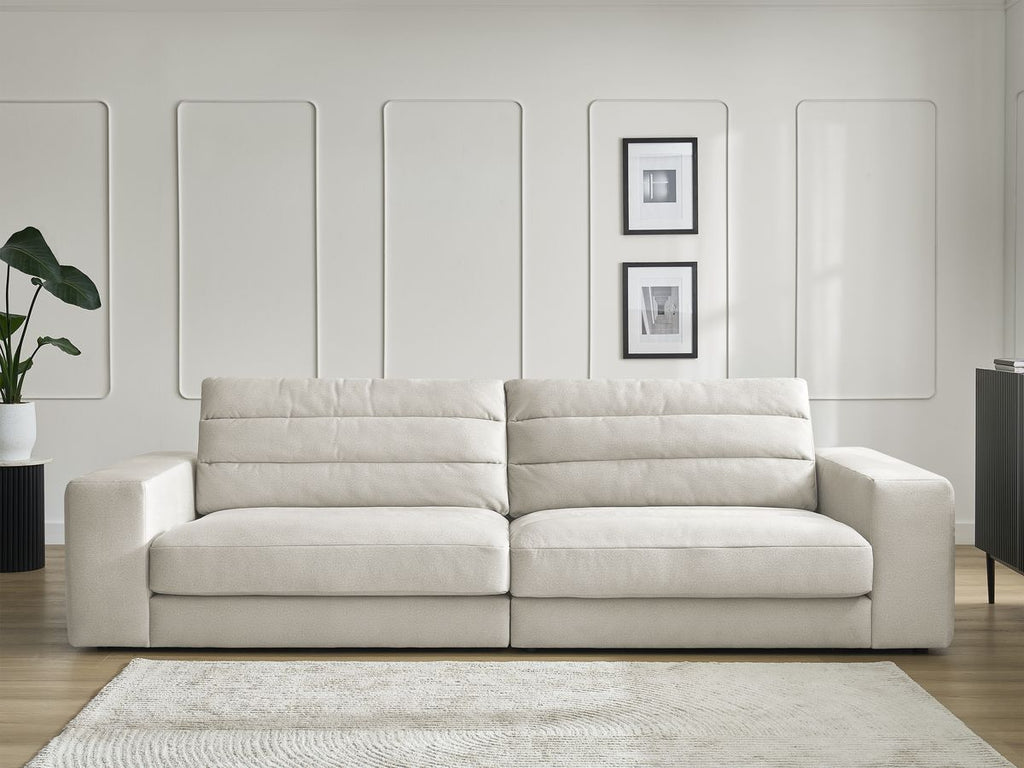 Sierra - Fixed Straight 3-Seater Sofa - Velvet