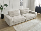 Sierra - Fixed Straight 3-Seater Sofa - Velvet