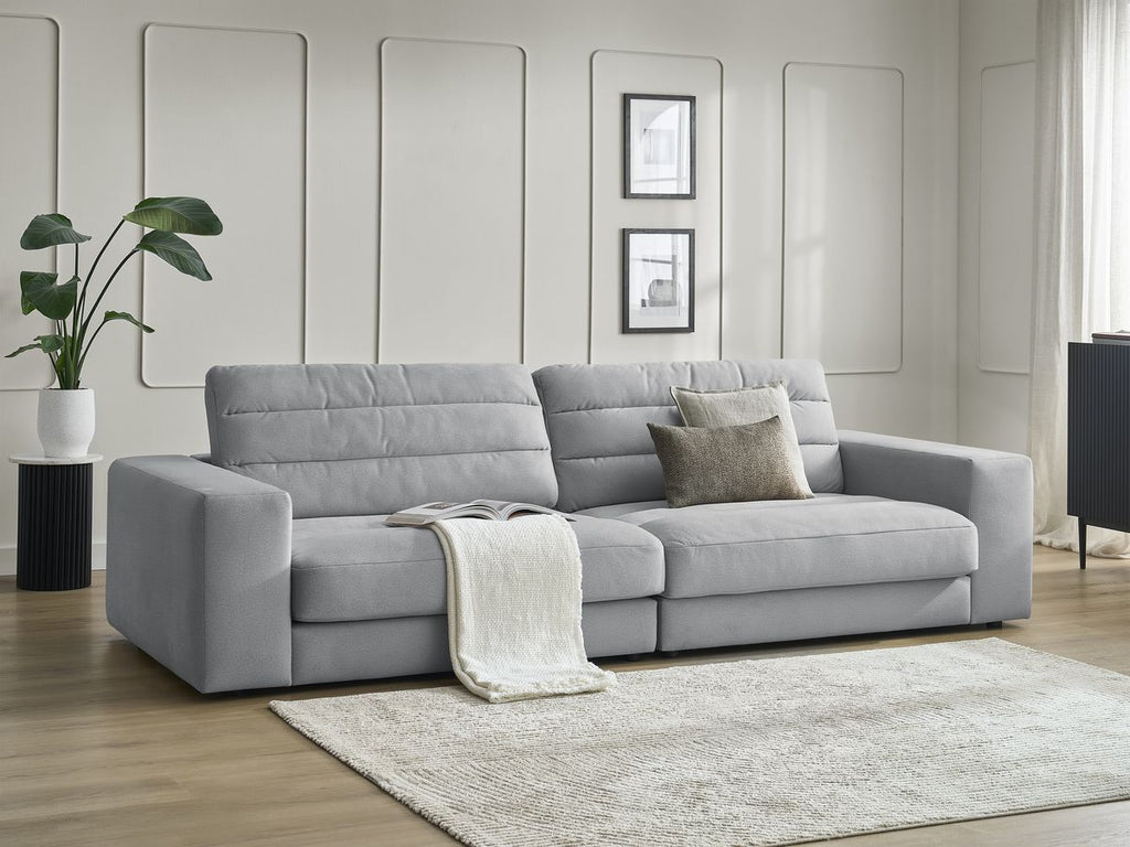 Sierra - Fixed Straight 3-Seater Sofa - Velvet