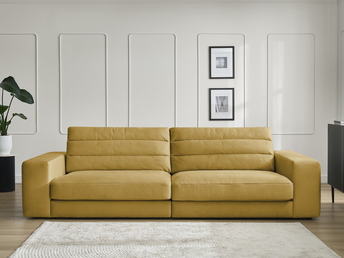 Sierra - Fixed Straight 3-Seater Sofa - Velvet