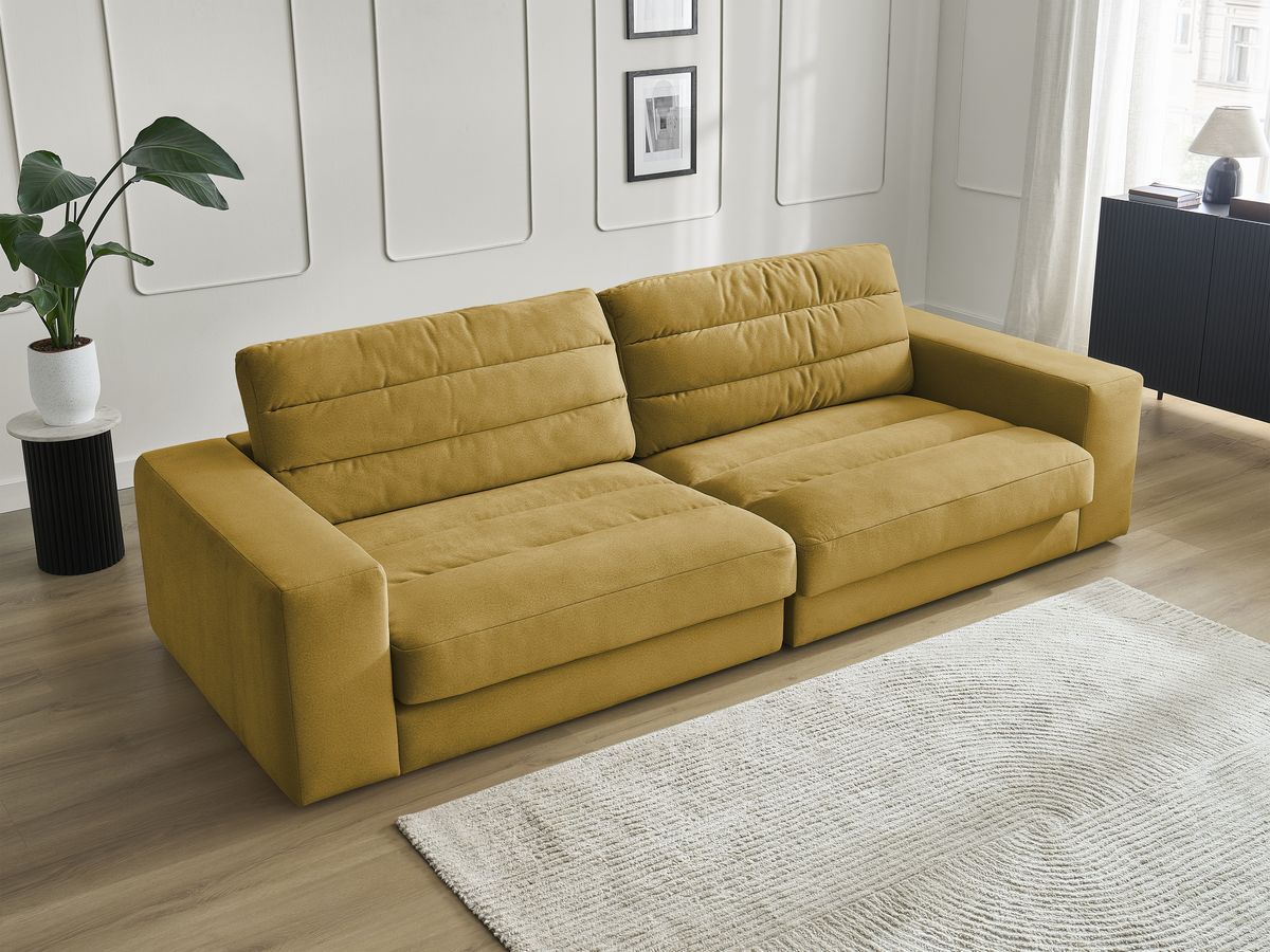 Sierra - Fixed Straight 3-Seater Sofa - Velvet