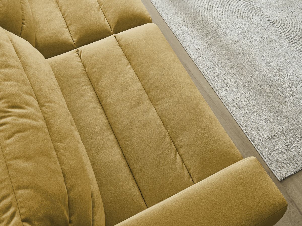 Sierra - Fixed Straight 3-Seater Sofa - Velvet