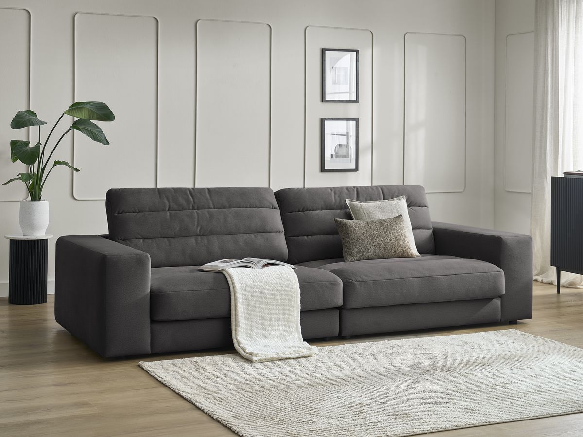 Sierra - Fixed Straight 3-Seater Sofa - Velvet