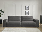 Sierra - Fixed Straight 3-Seater Sofa - Velvet