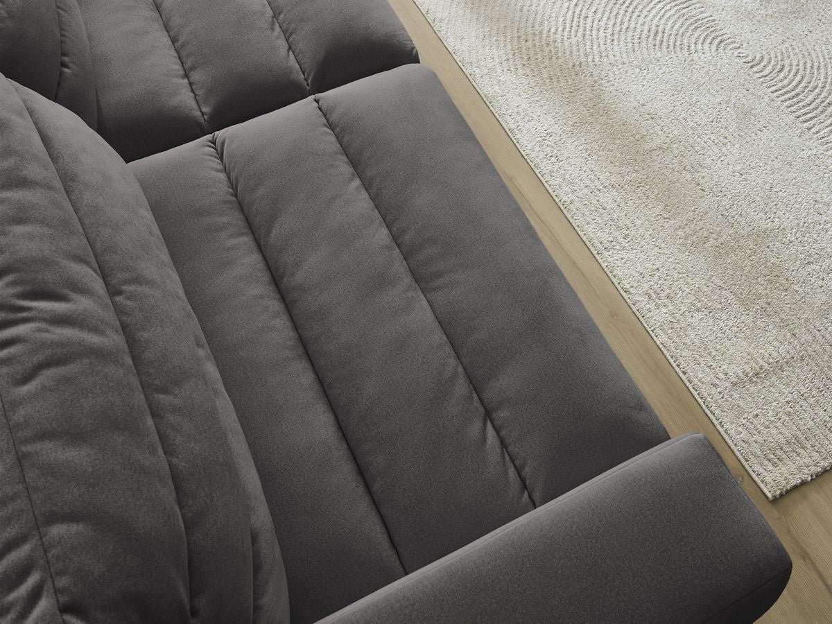 Sierra - Fixed Straight 3-Seater Sofa - Velvet
