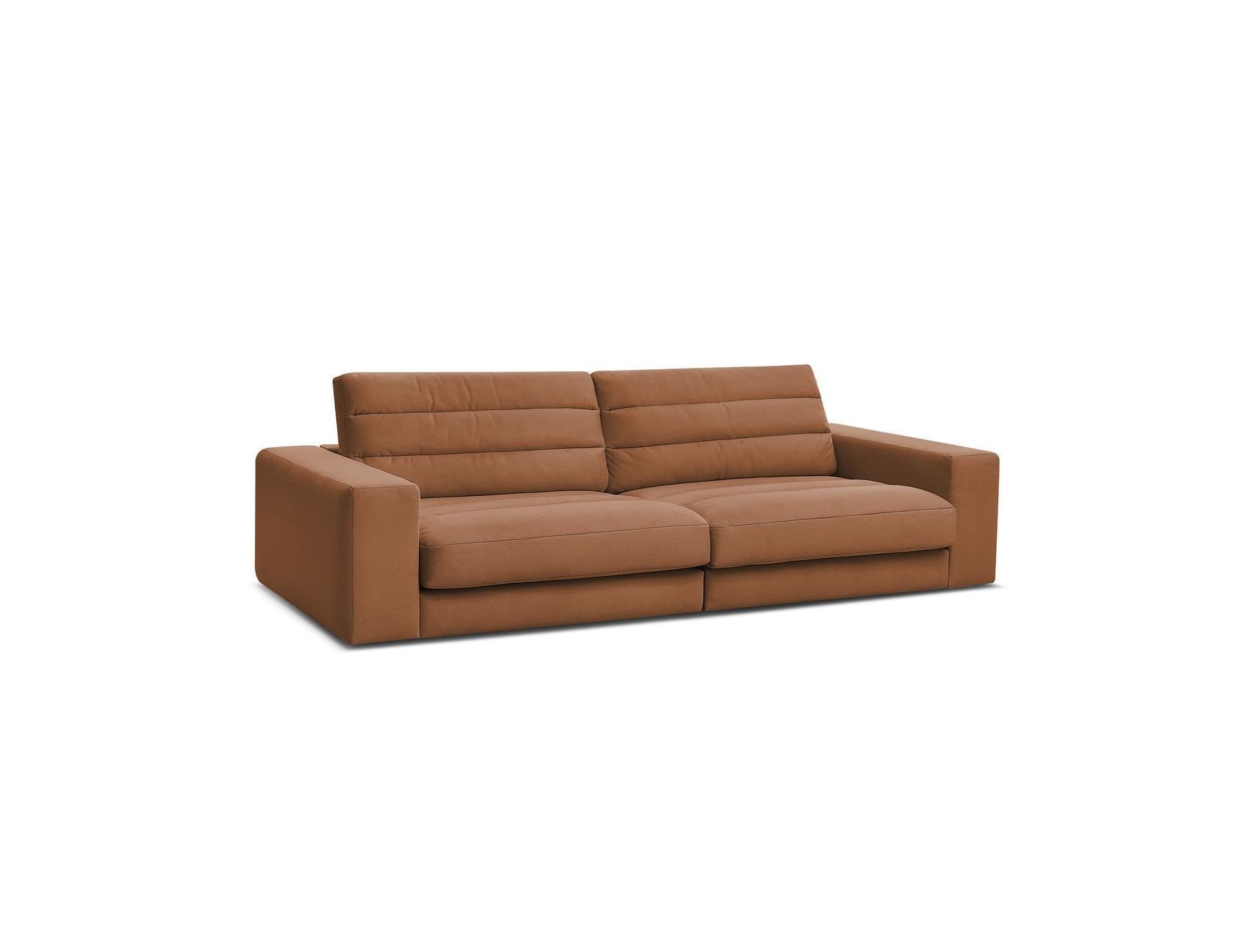 Sierra - Fixed Straight 3-Seater Sofa - Velvet